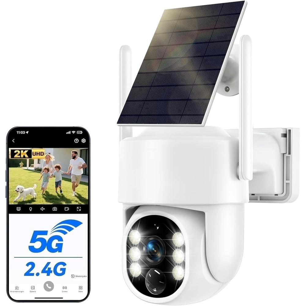 Solar-Powered Wireless 2K PTZ Security Camera: $41.59 Solar-Powered Wireless 2K PTZ Security Camera: $41.59