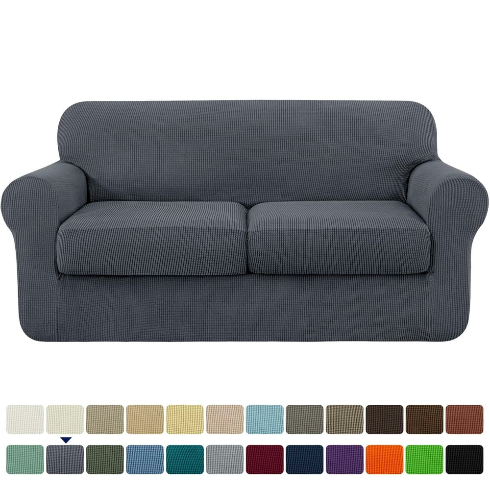 Subrtex Textured Grid Stretch Loveseat Slipcover: $31.99 Subrtex Textured Grid Stretch Loveseat Slipcover: $31.99