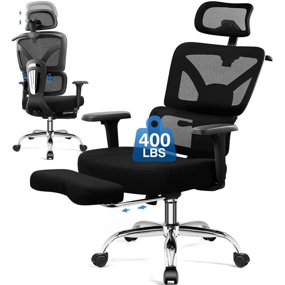 Coolhut Ergonomic Mesh Office Chair with Footrest: $139.98 Coolhut Ergonomic Mesh Office Chair with Footrest: $139.98