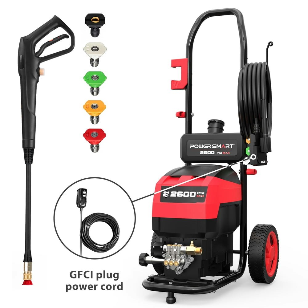 PowerSmart 2,600-PSI 1.4-GPM Electric Pressure Washer: $129.99 PowerSmart 2,600-PSI 1.4-GPM Electric Pressure Washer: $129.99