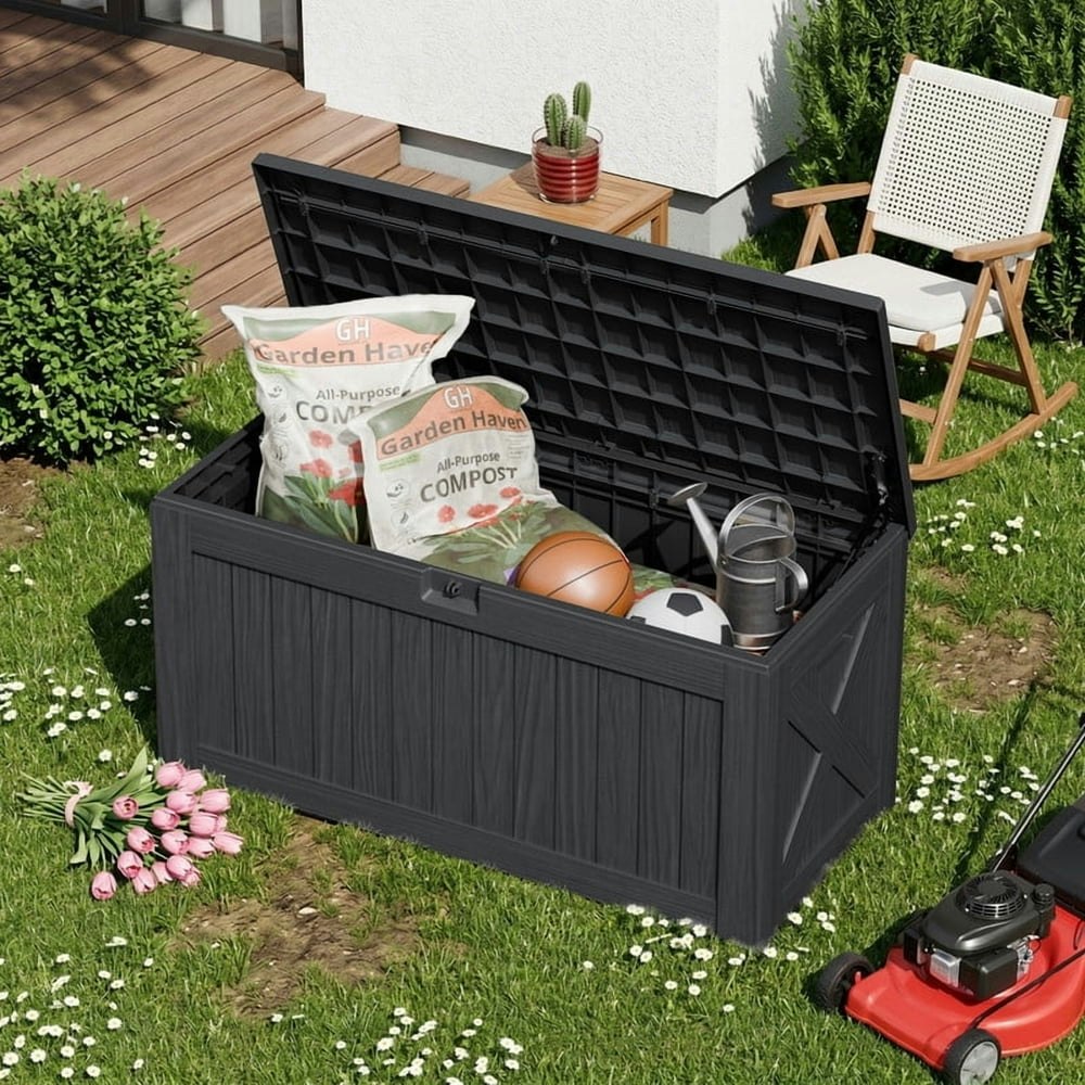 Homall 120-Gallon Outdoor Patio Deck Storage Box: $88.99 Homall 120-Gallon Outdoor Patio Deck Storage Box: $88.99