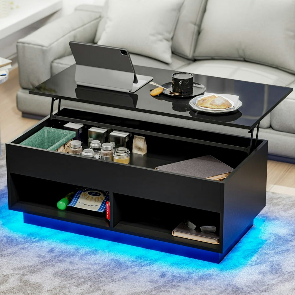 Hommpa Lift Top LED Coffee Table: $125.99