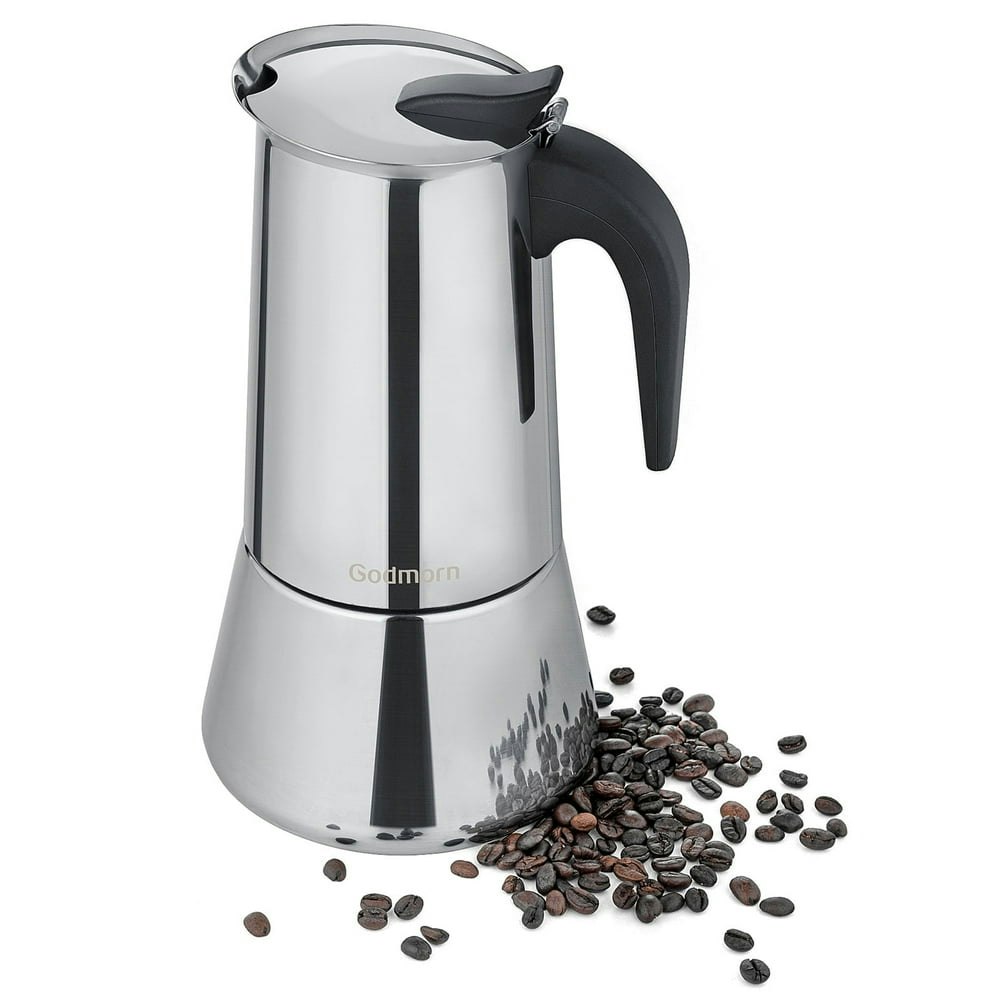 12-Cup Stainless Steel Moka Pot: $18.99 12-Cup Stainless Steel Moka Pot: $18.99