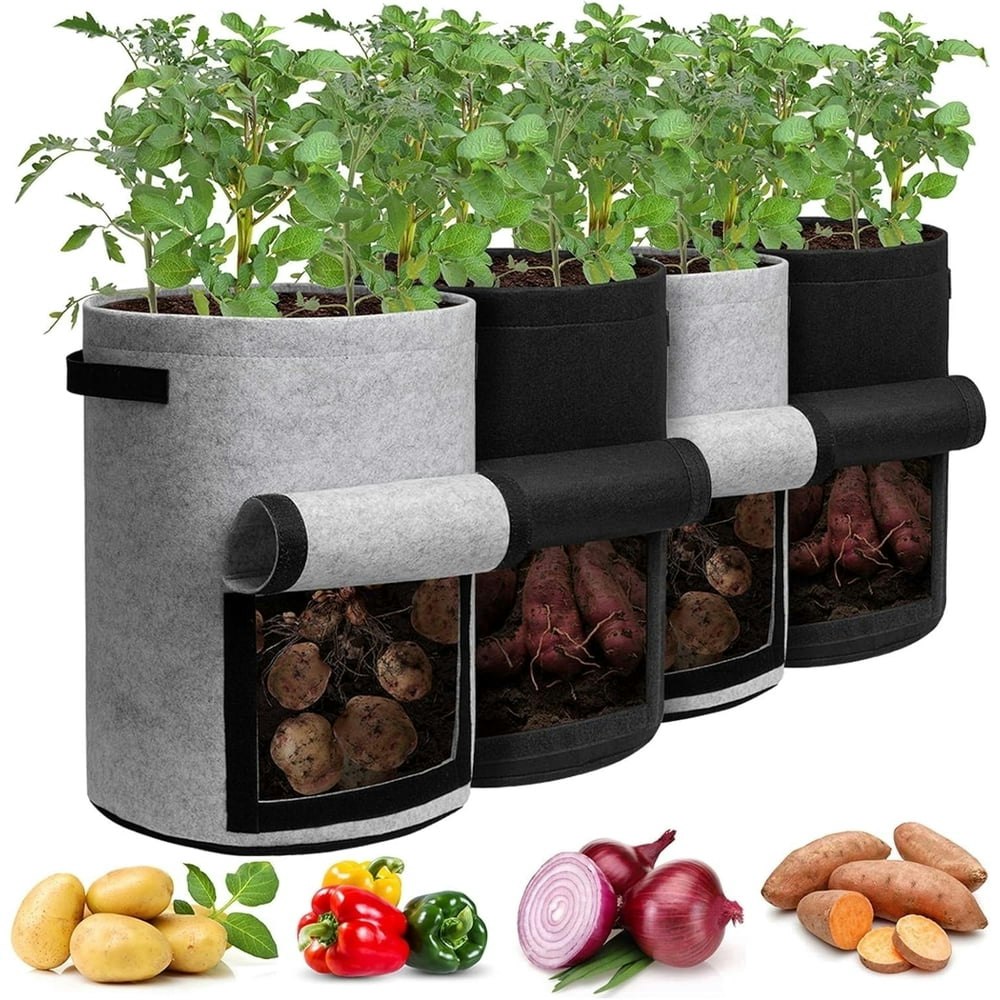 Livease 10-Gallon Potato Grow Bags 4-Pack: $16.99