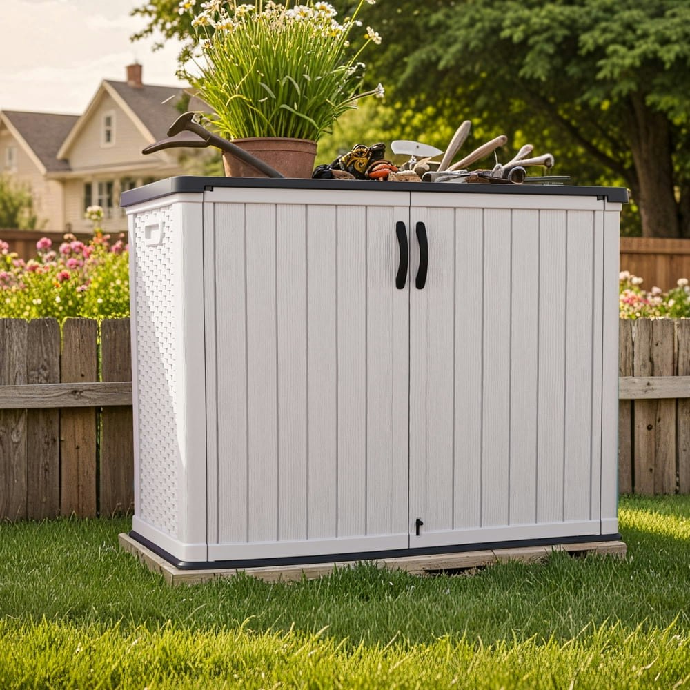 Homall 26-Cubic-Foot Resin Outdoor Storage Shed: $149.99