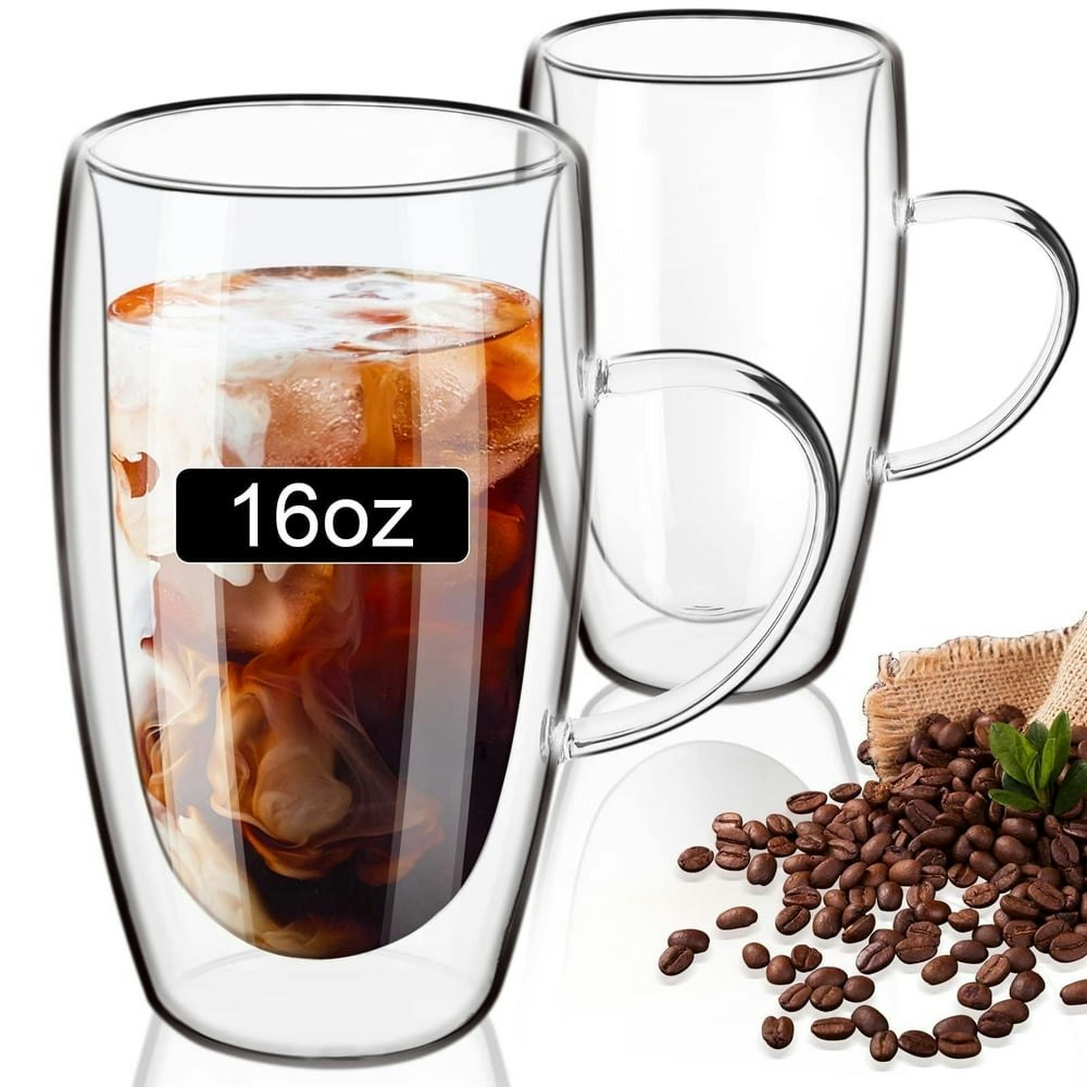 Paracity 16oz Double-Wall Glass Coffee Mug: $15.99 Paracity 16oz Double-Wall Glass Coffee Mug: $15.99