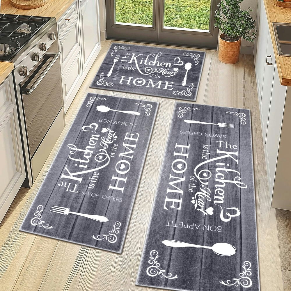 MeyJey Farmhouse Kitchen Rug 3-Piece Set: $35.99 MeyJey Farmhouse Kitchen Rug 3-Piece Set: $35.99