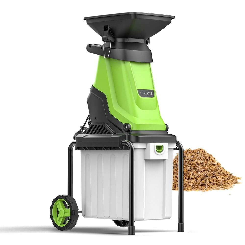 Steelite 15-Amp Electric Wood Chipper Shredder: $151.99 Steelite 15-Amp Electric Wood Chipper Shredder: $151.99