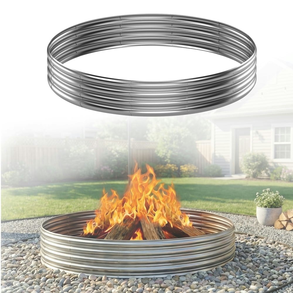 5-Foot Galvanized Steel Fire Ring Pit: $37.01 5-Foot Galvanized Steel Fire Ring Pit: $37.01