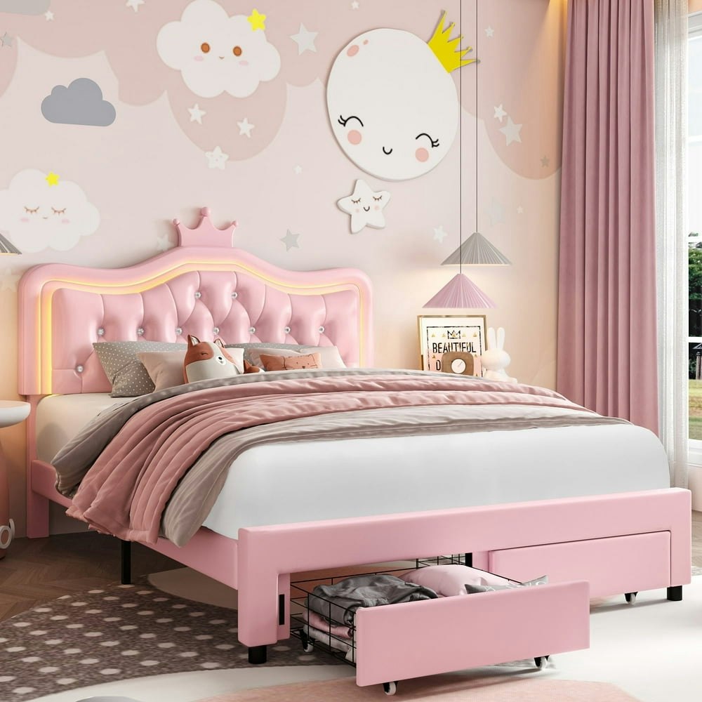 Homfa Full Size LED Upholstered Platform Bed: $219.97 Homfa Full Size LED Upholstered Platform Bed: $219.97