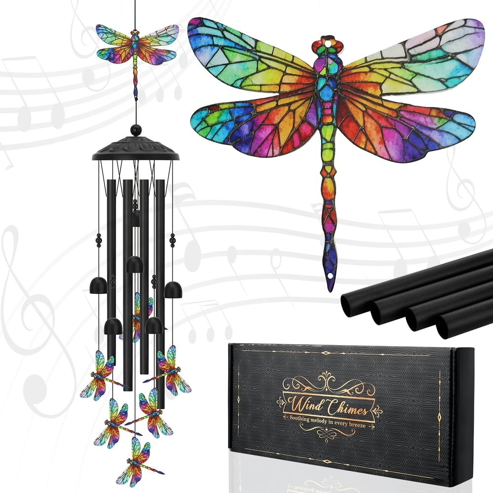Topjuju 35-inch Dragonfly Wind Chime: $17.88 Topjuju 35-inch Dragonfly Wind Chime: $17.88