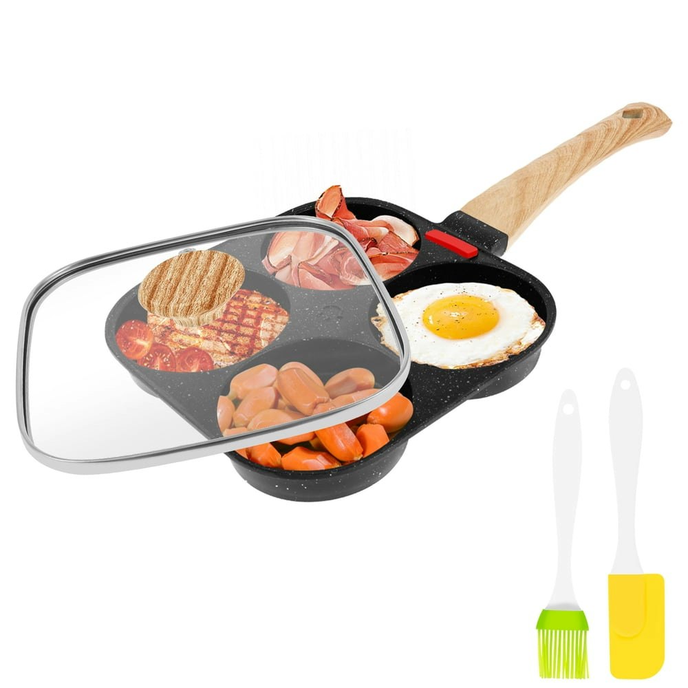 4-Cup Nonstick Egg Frying Pan with Lid: $19.09 4-Cup Nonstick Egg Frying Pan with Lid: $19.09