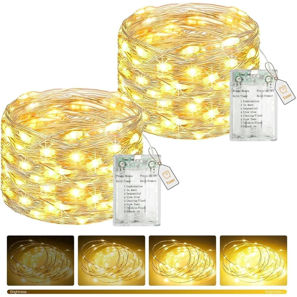50-LED Fairy String Lights 2-Pack: $8.99 50-LED Fairy String Lights 2-Pack: $8.99
