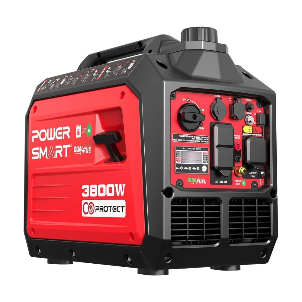 PowerSmart 3,800-Watt Dual Fuel Portable Generator: $449.99