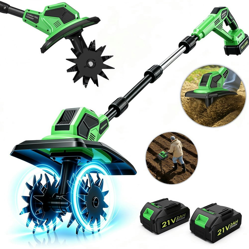 Lnow Cordless Tiller Cultivator: $87.99