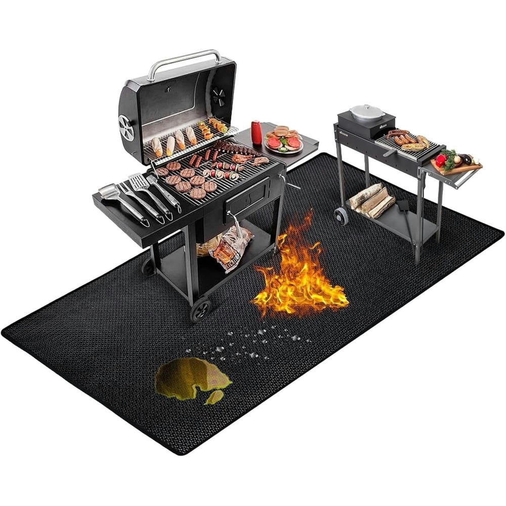 Pongui 76" x 48" Fireproof Grill Mat: $29.99 Pongui 76" x 48" Fireproof Grill Mat: $29.99