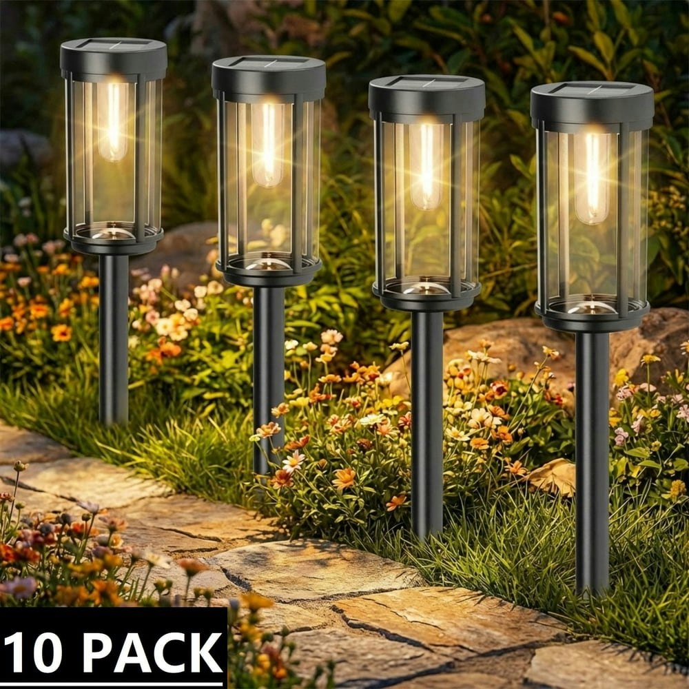 Solar Pathway Lights 10-Pack: $35.09