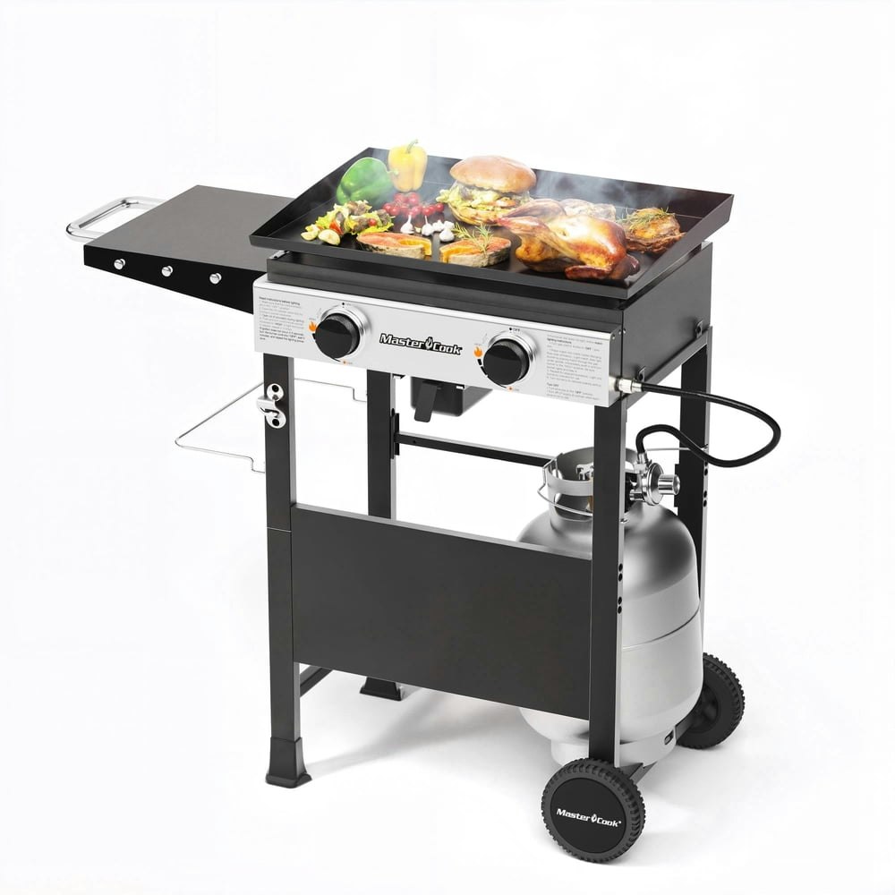 Master Cook 2-Burner Propane Flat Top Griddle: $125.55 Master Cook 2-Burner Propane Flat Top Griddle: $125.55