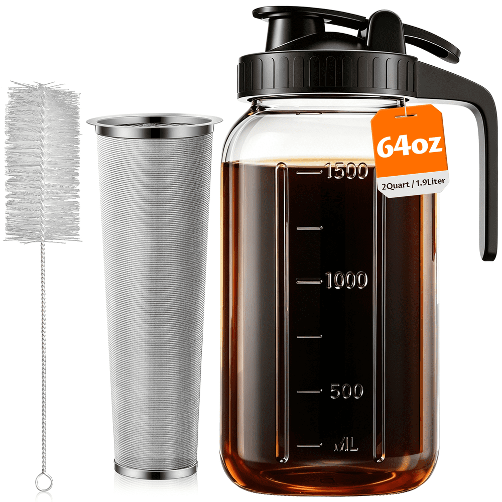 Vaikene 64-oz Cold Brew Coffee Pitcher: $16.76 Vaikene 64-oz Cold Brew Coffee Pitcher: $16.76