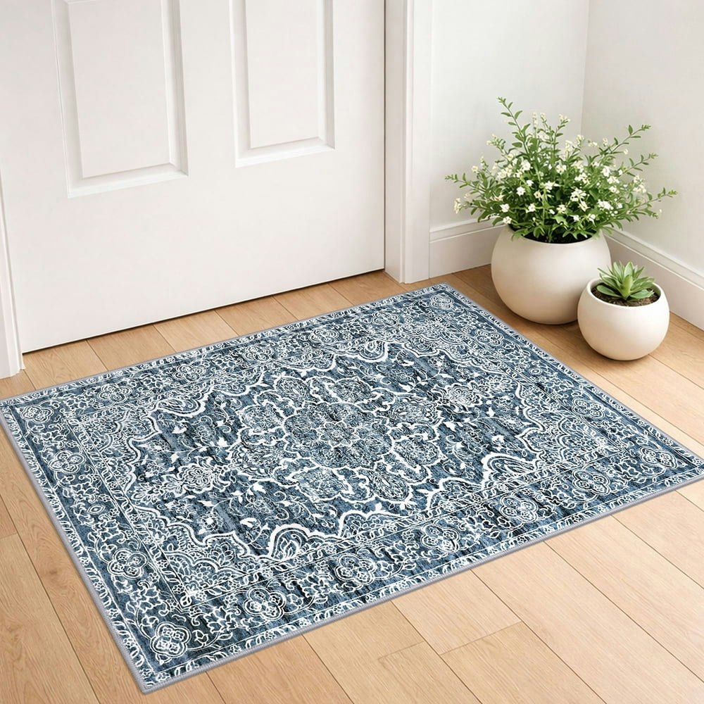 Glattice 2x3-Foot Oriental Floral Washable Area Rug: $19.99 Glattice 2x3-Foot Oriental Floral Washable Area Rug: $19.99
