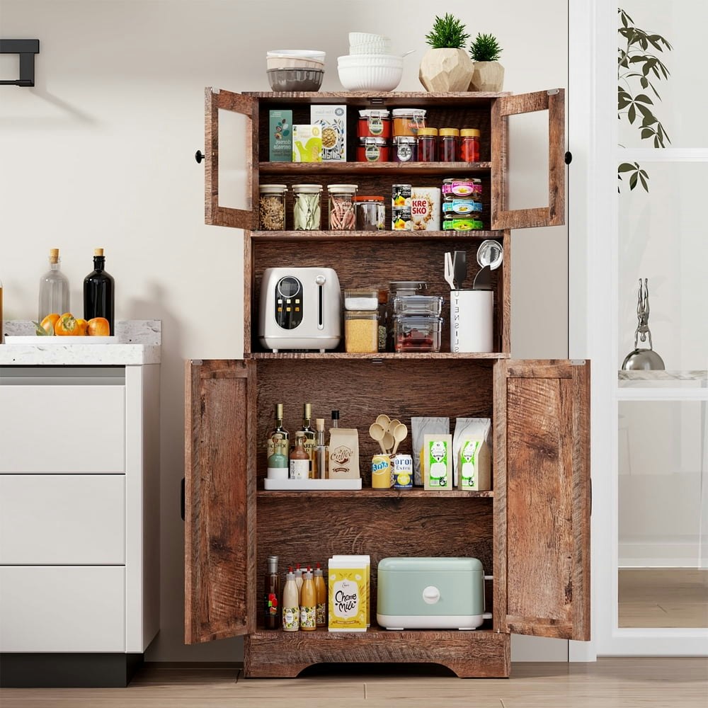 Behost Kitchen Pantry Cabinet with Microwave Stand: $109.98 Behost Kitchen Pantry Cabinet with Microwave Stand: $109.98