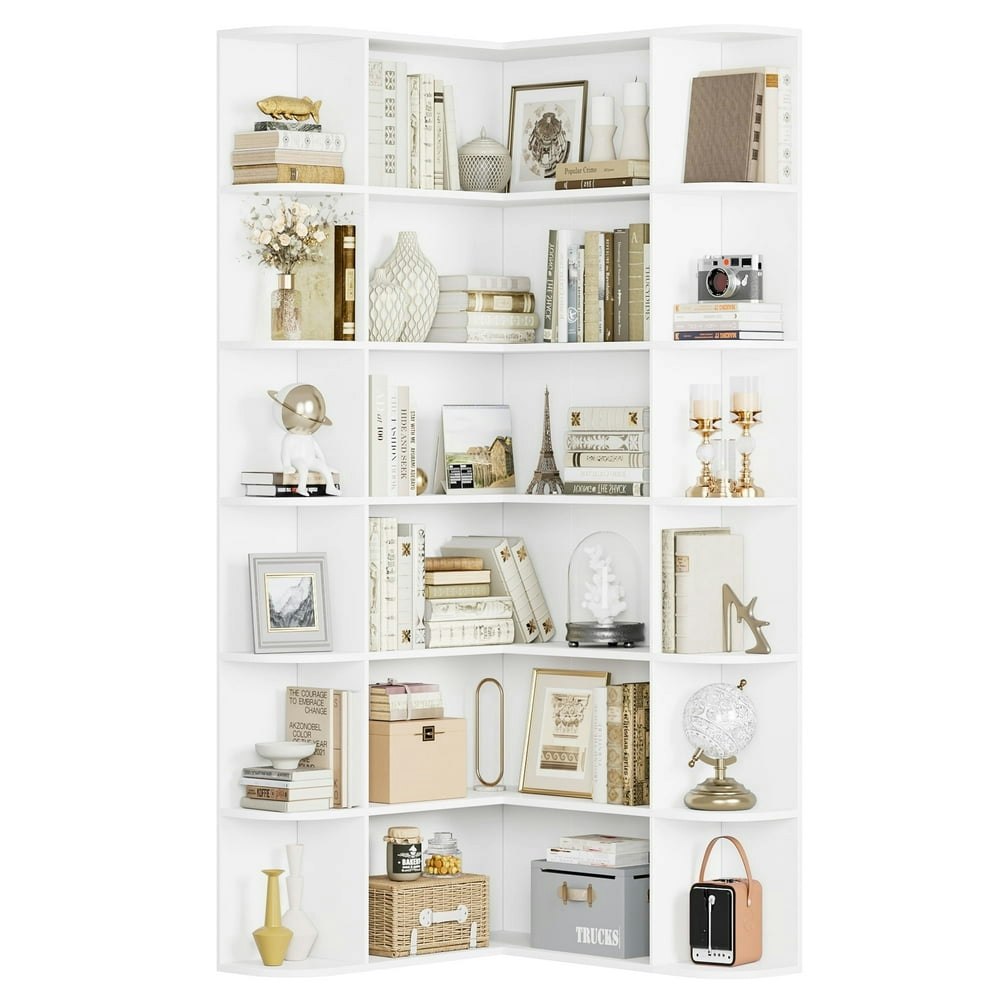 Homfa 73.9-Inch 6-Tier Corner Bookcase: $152.98 Homfa 73.9-Inch 6-Tier Corner Bookcase: $152.98