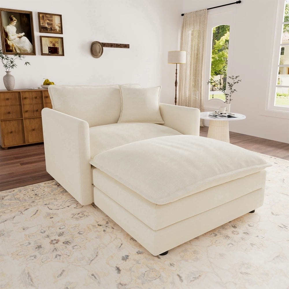Muumblus Oversized Lounge Chair and Ottoman: $279.98 Muumblus Oversized Lounge Chair and Ottoman: $279.98