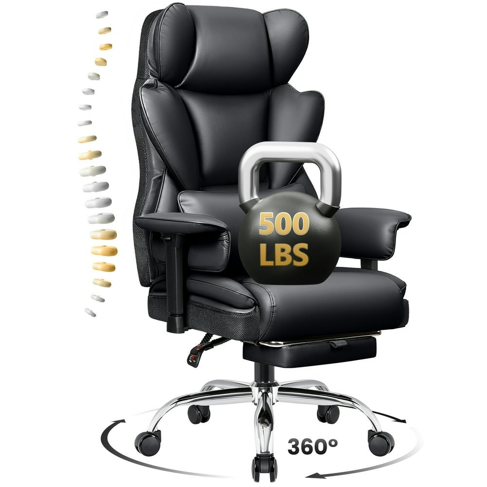 Coolhut High-Back Executive Leather Office Chair: $159.98