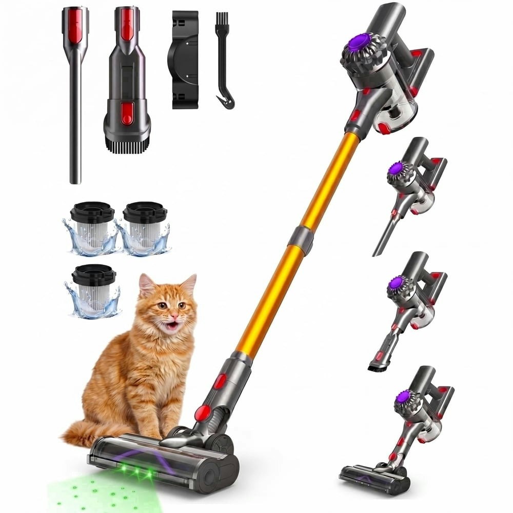 450W 40Kpa Cordless Stick Vacuum Cleaner: $74.99 450W 40Kpa Cordless Stick Vacuum Cleaner: $74.99