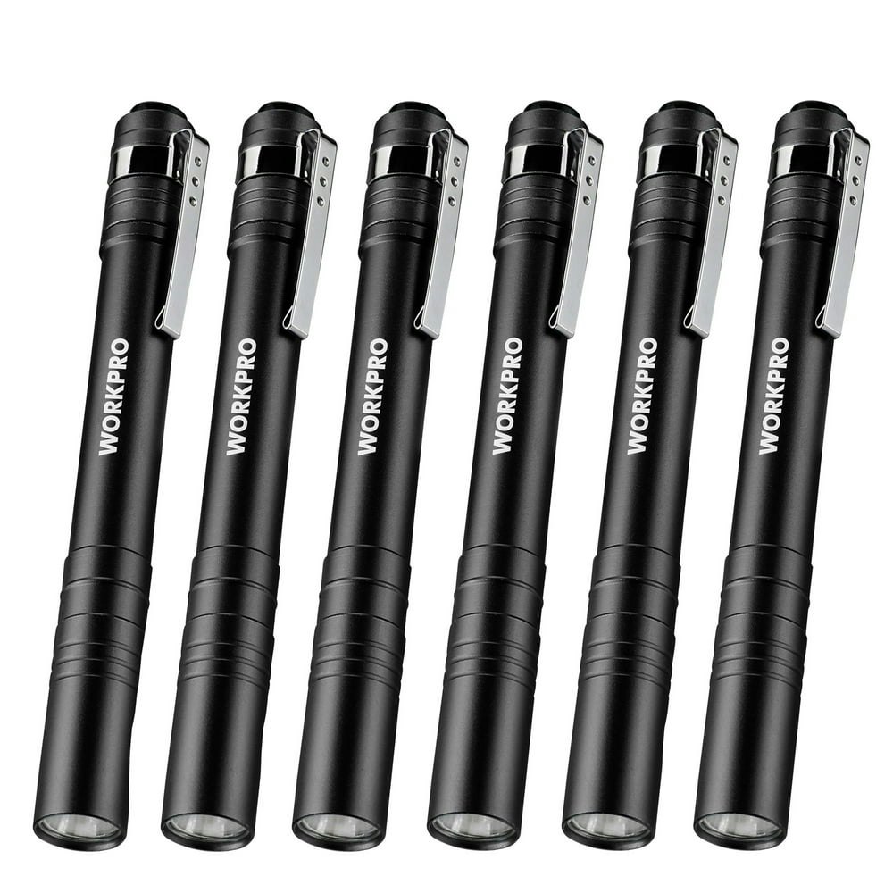Workpro LED Pen Light 6-Pack: $13.99