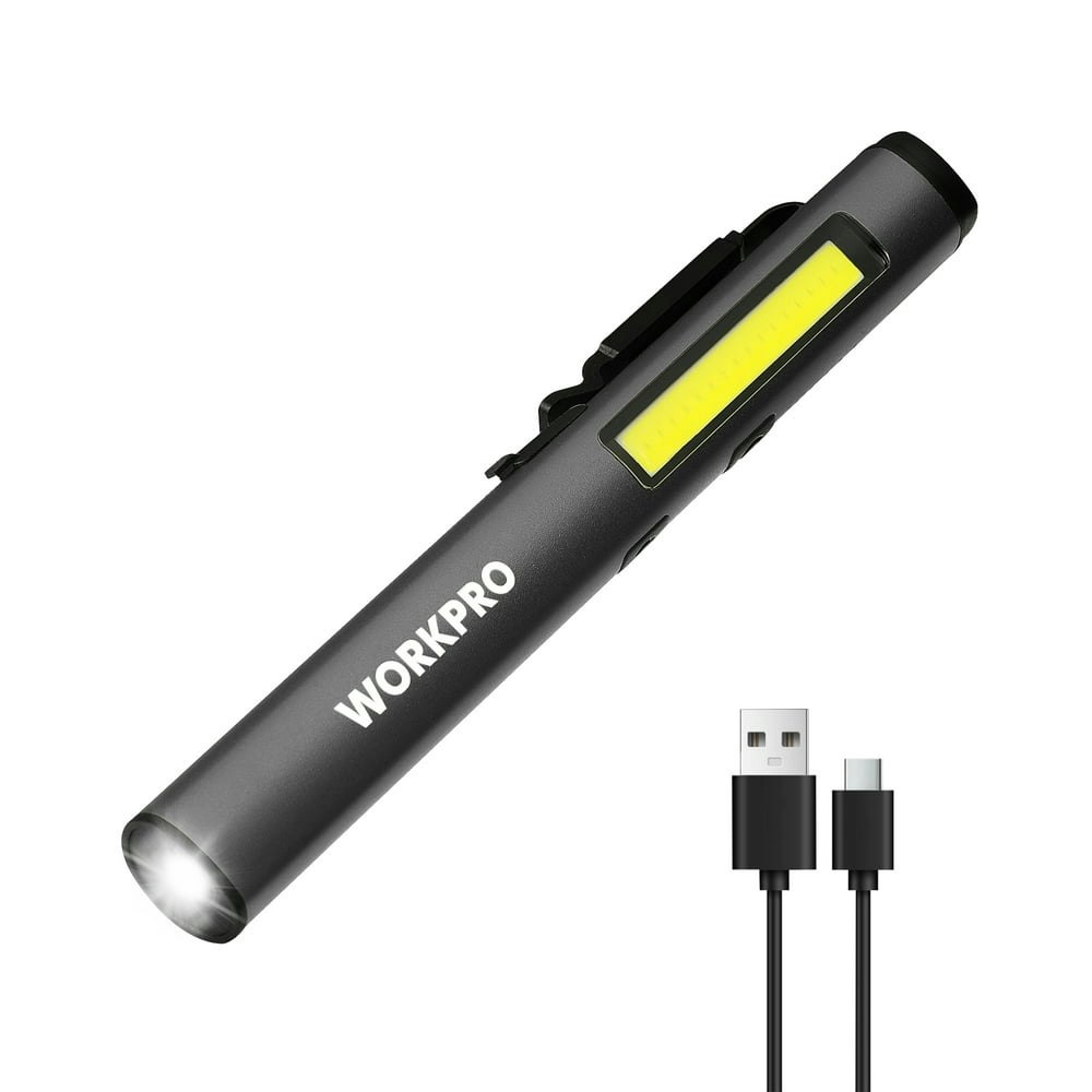 Workpro 3-in-1 UV and LED Pen Flashlight: $14.99