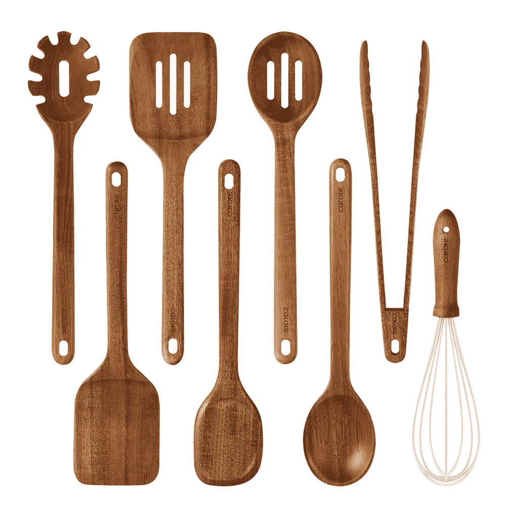 Carote 8-Piece Acacia Wood Cooking Utensils Set: $29.99