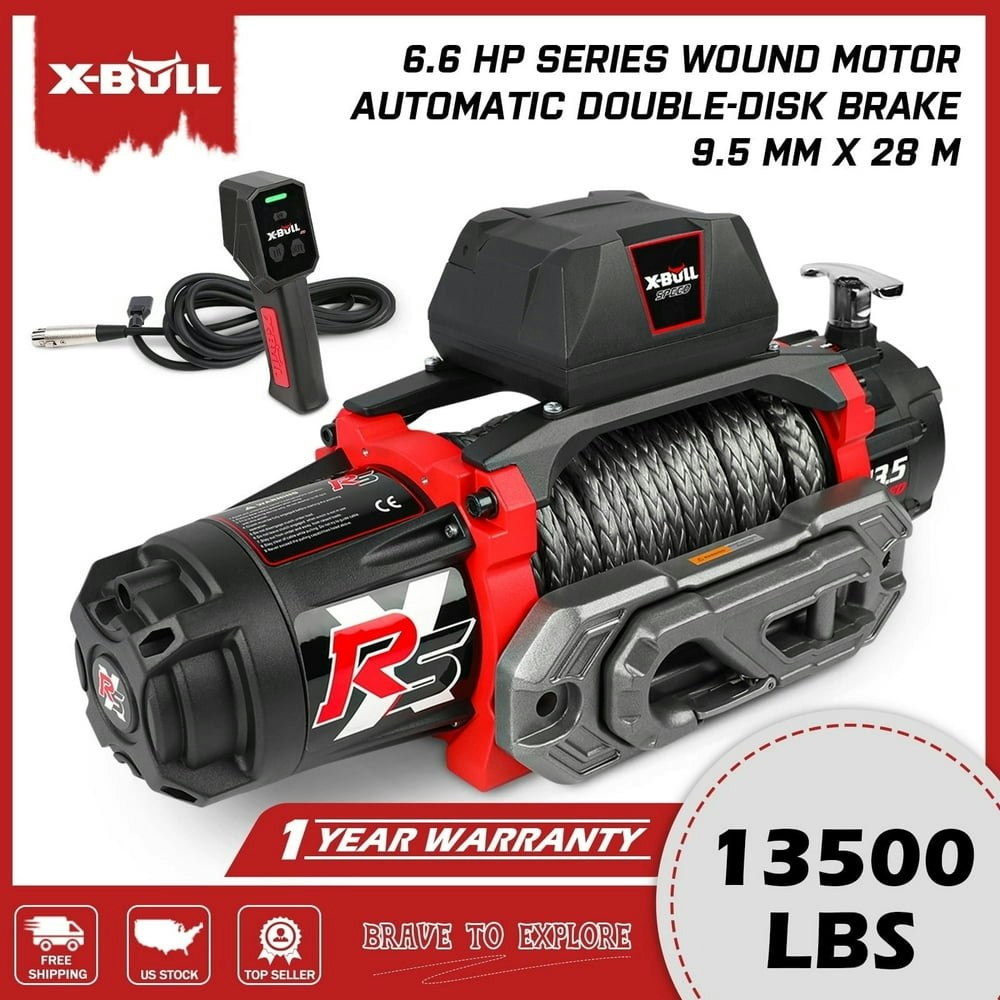 X-BULL 13,500-lb. 12V Electric Winch: $410 X-BULL 13,500-lb. 12V Electric Winch: $410