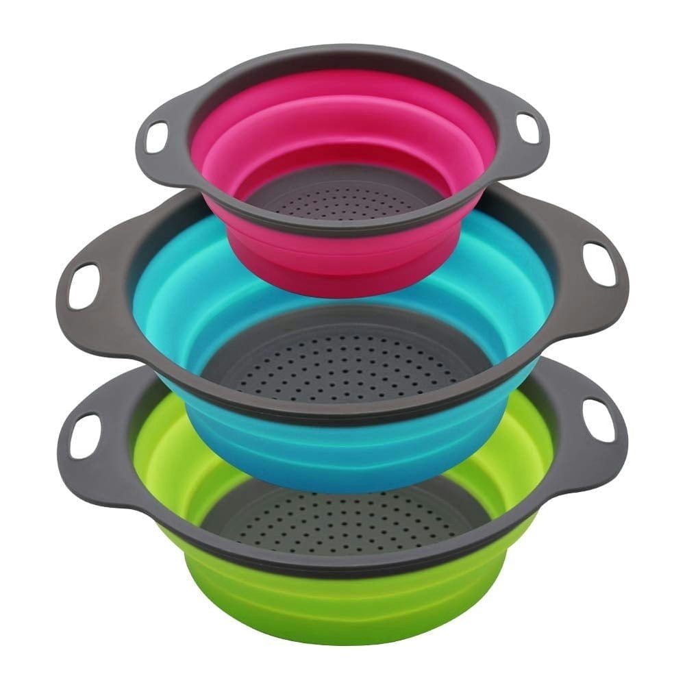 Gimgong Collapsible Silicone Colander 3-Piece Set: $11.97 Gimgong Collapsible Silicone Colander 3-Piece Set: $11.97