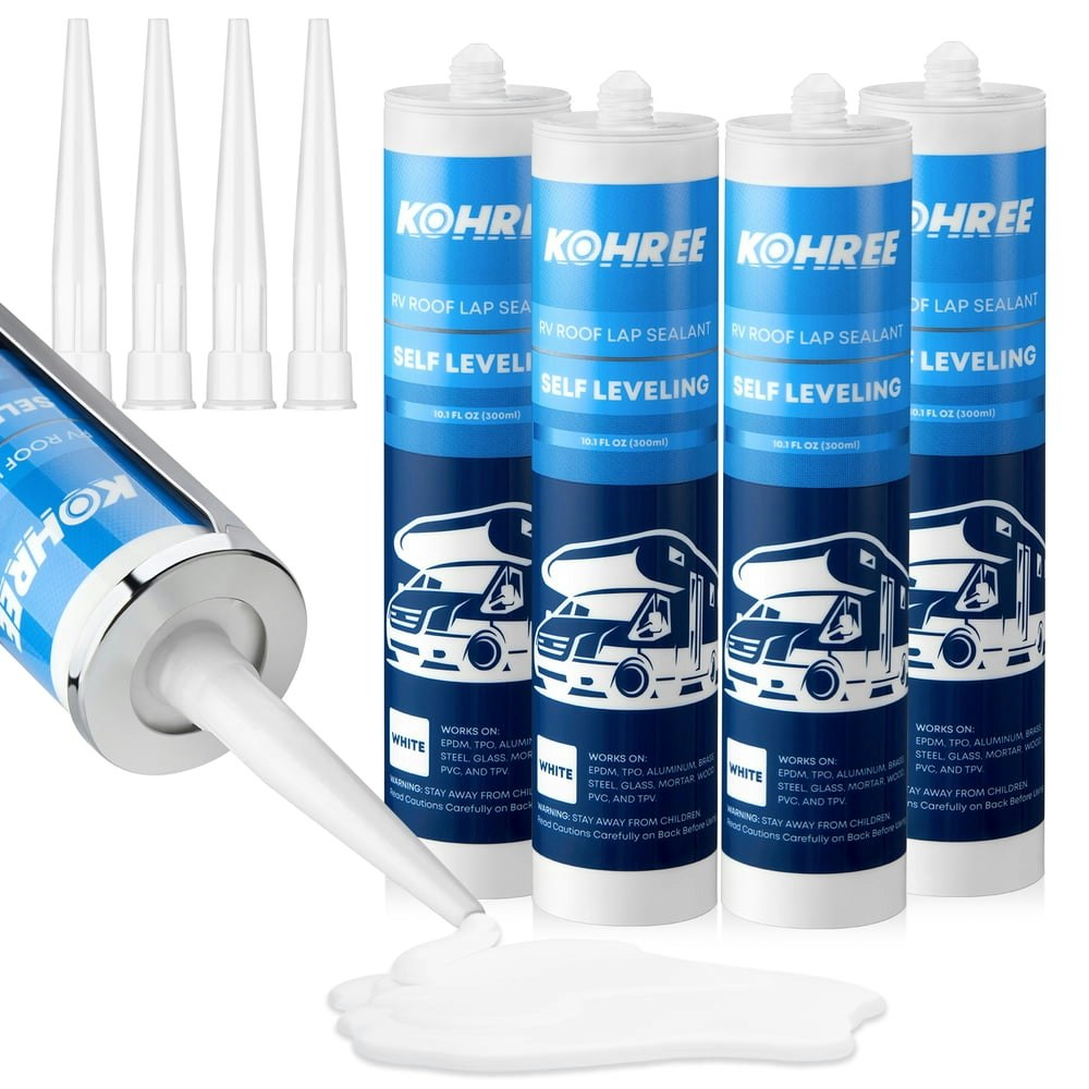 Kohree RV Self-Leveling Lap Sealant 4-Pack: $30.82 Kohree RV Self-Leveling Lap Sealant 4-Pack: $30.82