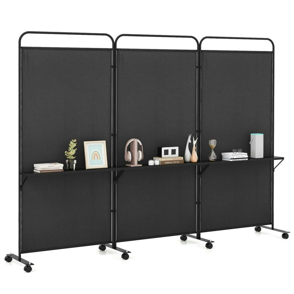 Costway 3-Panel Folding Room Divider with Storage Shelves: $59.99 Costway 3-Panel Folding Room Divider with Storage Shelves: $59.99