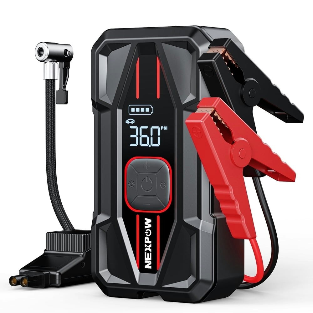 Nexpow 3,000A Jump Starter and 150-PSI Air Compressor: $59.28 Nexpow 3,000A Jump Starter and 150-PSI Air Compressor: $59.28