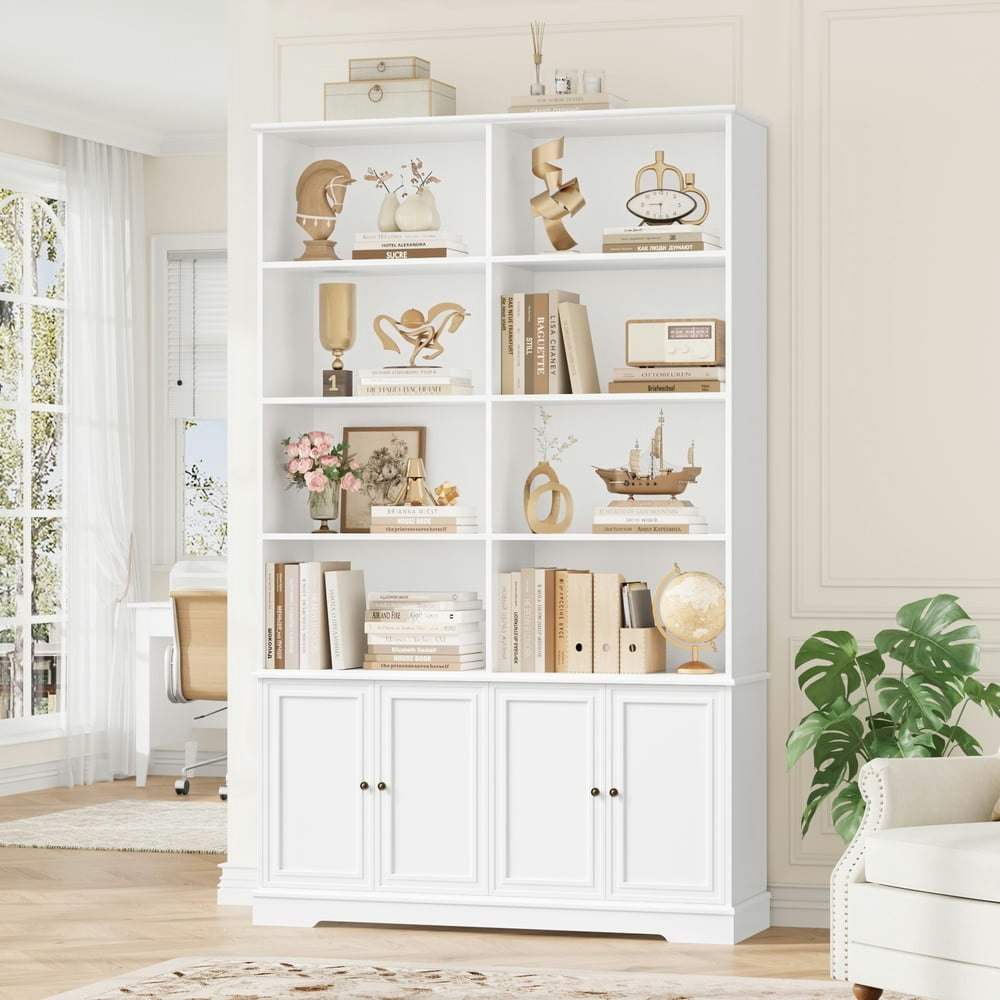 Homfa 73-Inch 6-Tier 8-Cube Bookshelf with Doors: $179.99