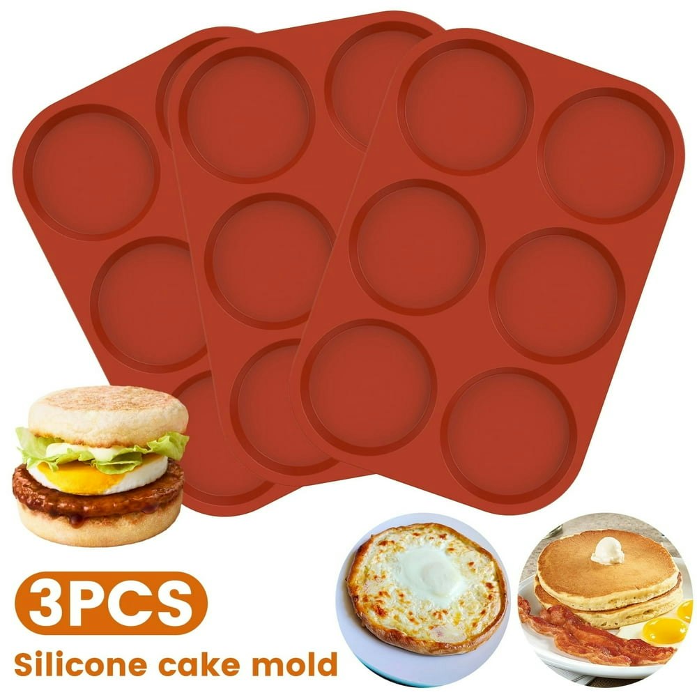 Silicone Egg Mold 6-Cavity Muffin Pan 3-Pack: $15.99 Silicone Egg Mold 6-Cavity Muffin Pan 3-Pack: $15.99