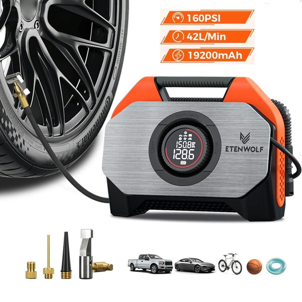 Etenwolf Cordless Dual Cylinder Tire Inflator: $119.99 Etenwolf Cordless Dual Cylinder Tire Inflator: $119.99