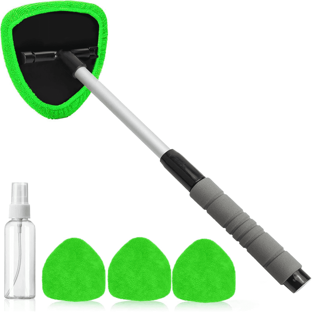 Windshield Cleaning Tool with 3 Microfiber Pads and Extendable Handle: $10.15 Windshield Cleaning Tool with 3 Microfiber Pads and Extendable Handle: $10.15