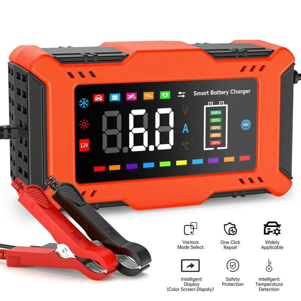 12V 6A Smart Automatic Battery Charger and Maintainer: $19.99 12V 6A Smart Automatic Battery Charger and Maintainer: $19.99
