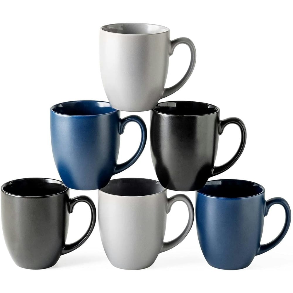AmorArc 16oz Ceramic Coffee Mugs 6-Pack: $31.95