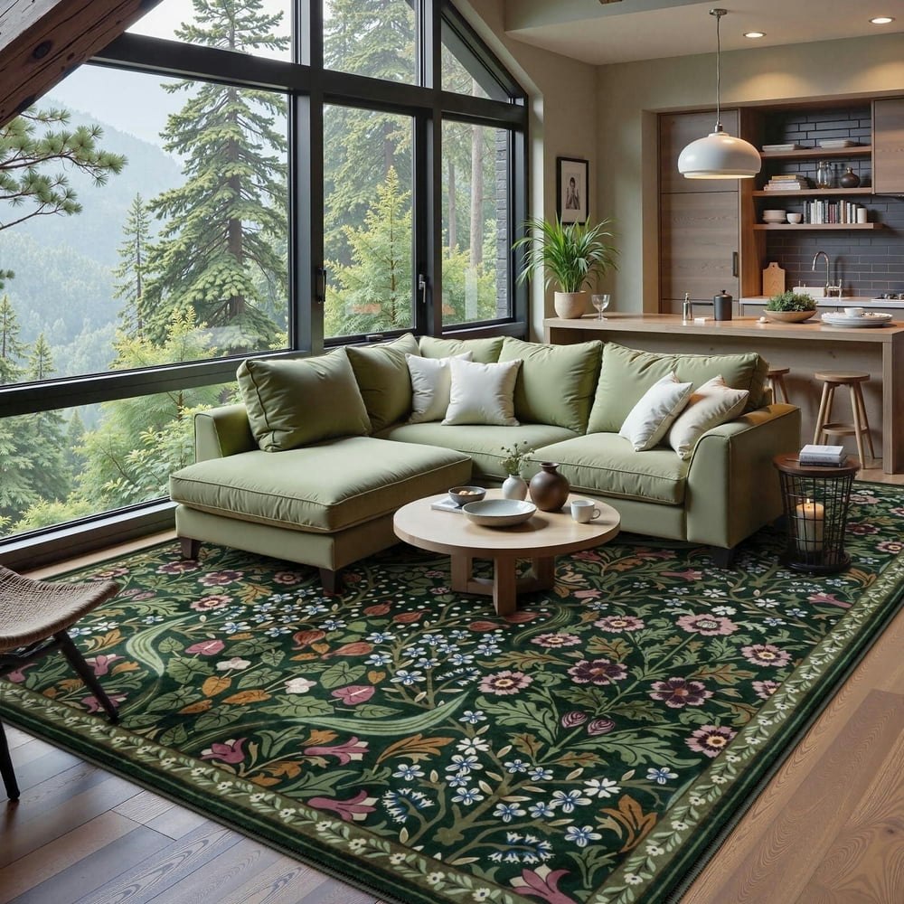 Lahome 8x10-Foot Floral Area Rug: $129.99 Lahome 8x10-Foot Floral Area Rug: $129.99