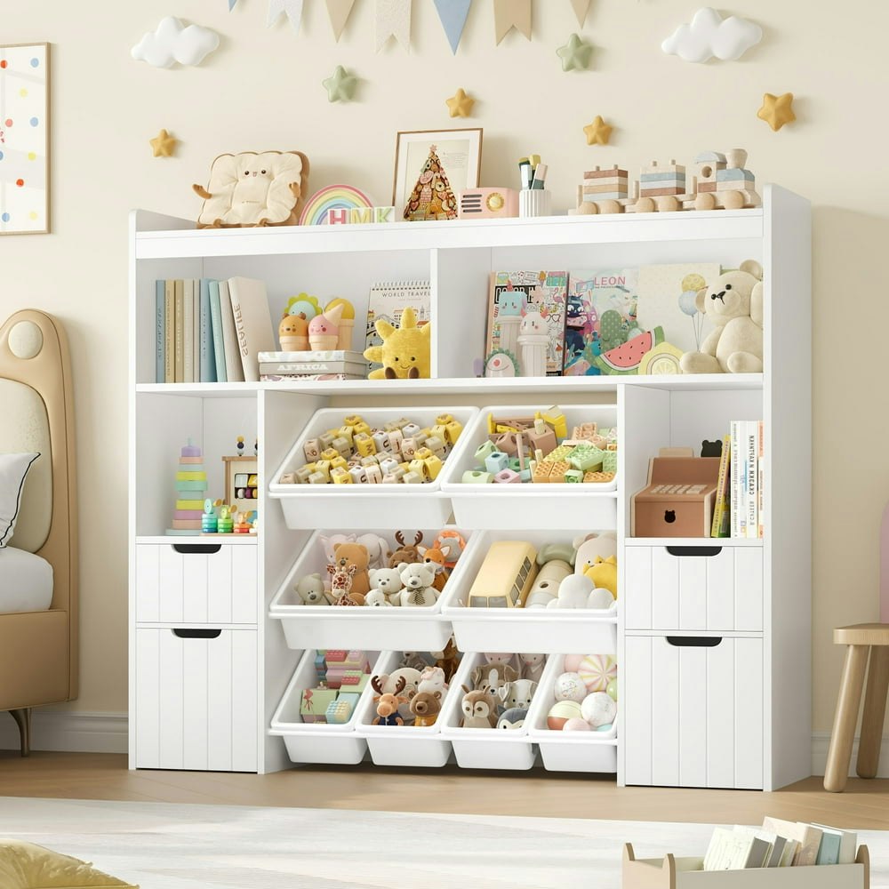 Homfa Kids Toy Storage Organizer with Removable Bins and Bookshelf: $149.97 Homfa Kids Toy Storage Organizer with Removable Bins and Bookshelf: $149.97