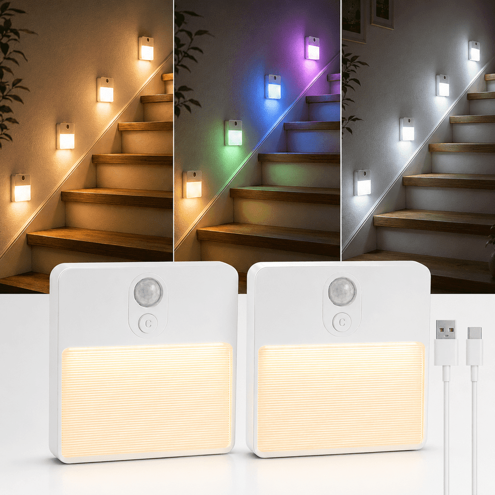 Motion Sensor Rechargeable Stair Light 2-Pack: $13.78