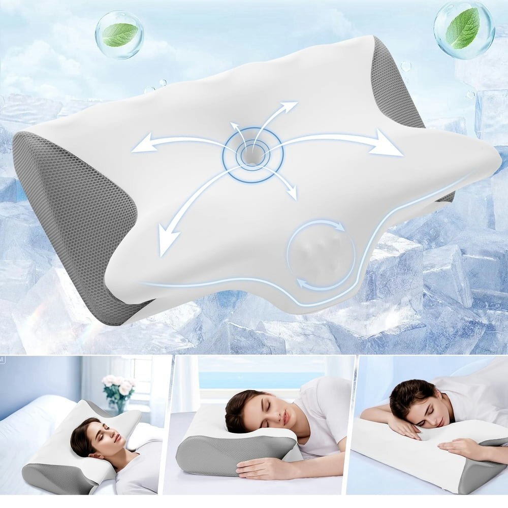 Vccoem Ergonomic Memory Foam Cervical Neck Pillow 2-Pack: $19.99 Vccoem Ergonomic Memory Foam Cervical Neck Pillow 2-Pack: $19.99