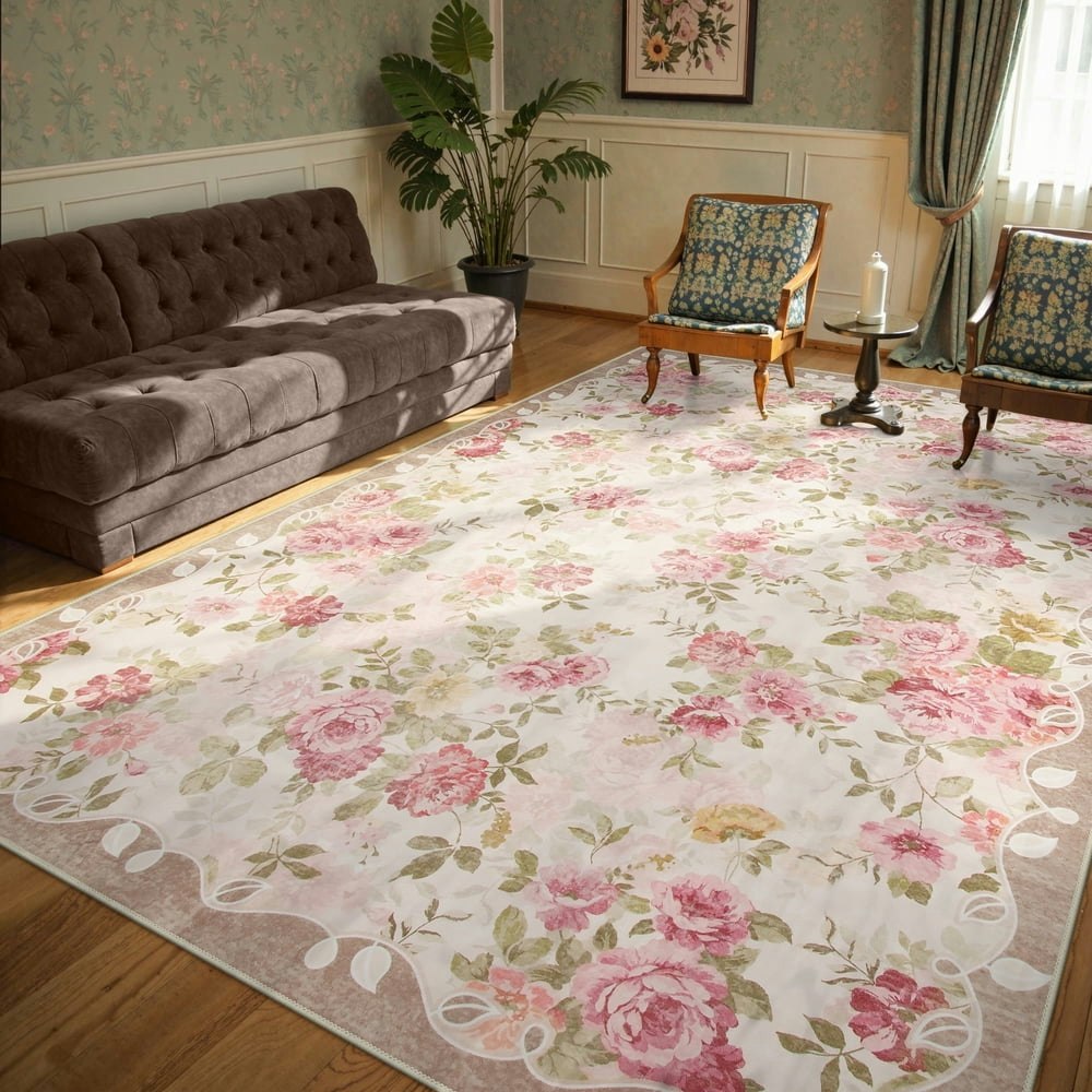 Lahome 8'x10' Vintage Floral Area Rug: $109.99 Lahome 8'x10' Vintage Floral Area Rug: $109.99