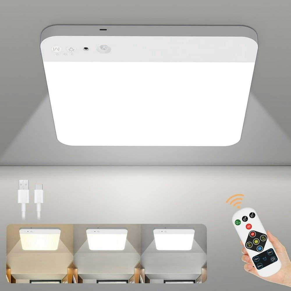 Rechargeable Motion Sensor LED Ceiling Light: $18.99 Rechargeable Motion Sensor LED Ceiling Light: $18.99