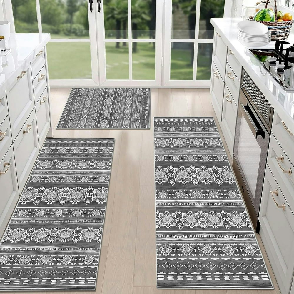 Techvida 3-Piece Kitchen Rug Set: $27.99 Techvida 3-Piece Kitchen Rug Set: $27.99
